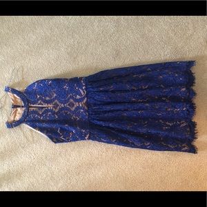 BCBG blue lace dress